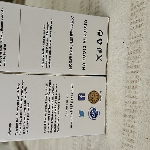 2 Pack Bristi Refrigerator Water Filter LP-1000P - Picture 7 of 8